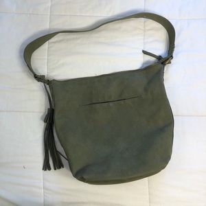 Green Purse with Frill Attachment